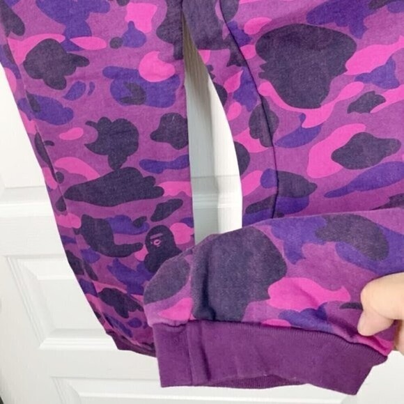 Bape A Bathing World Gone Mad Ape Camouflage Shark Pull On Athleisure Sweatpants - Picture 9 of 13